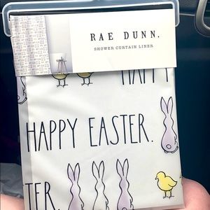 Rae Dunn Easter shower curtain